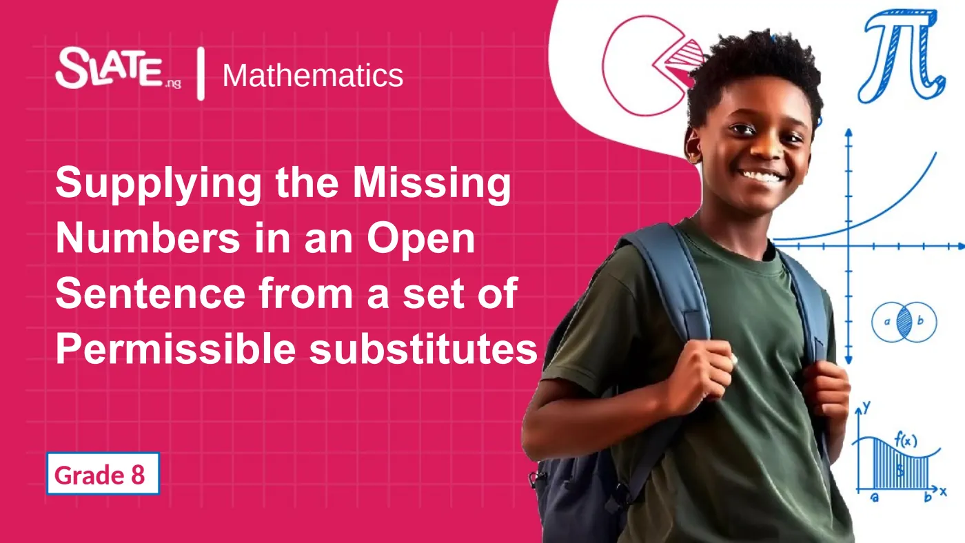 Open Sentences — Missing Numbers — page 1 of 8
