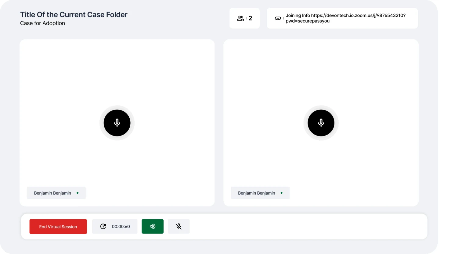 Live proceeding recorder with audio controls