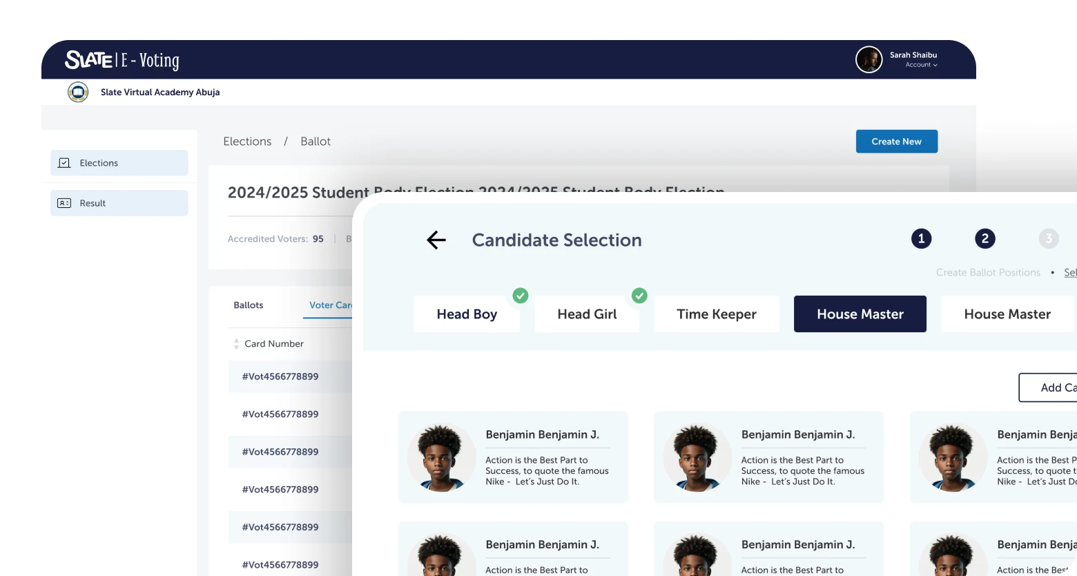 Candidate selection
