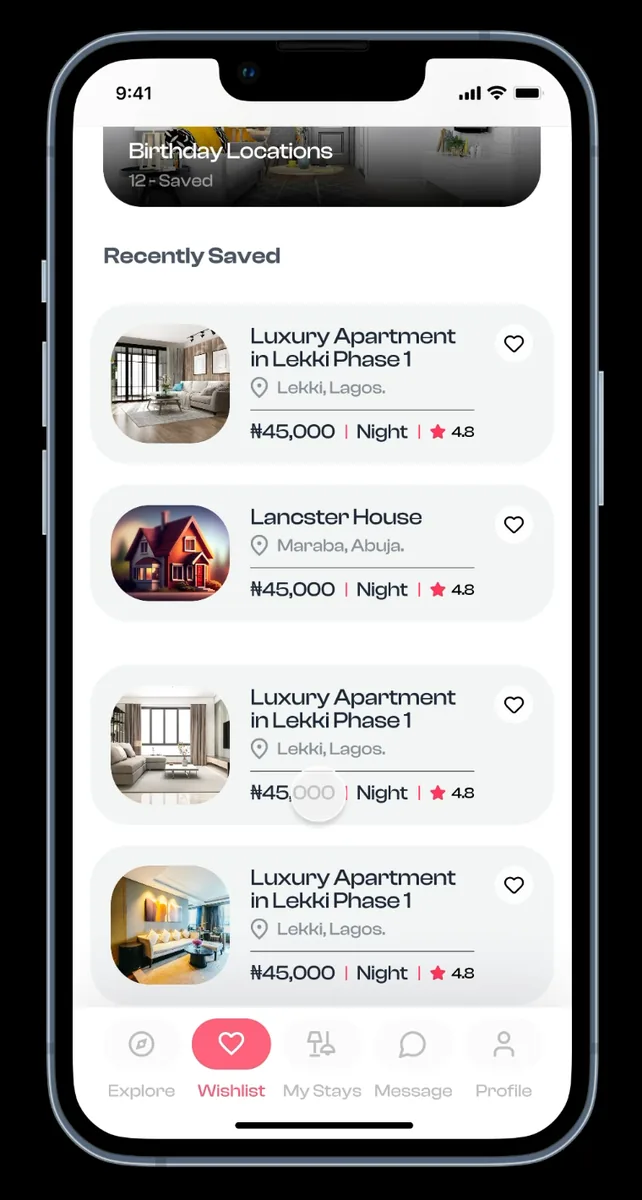 NairaBNB interface